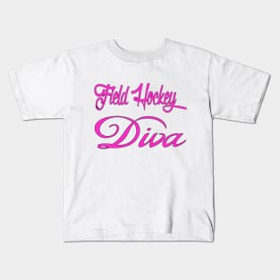 Field Hockey Diva Kids T-Shirt